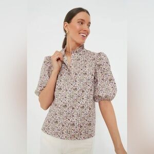 Hyacinth House Florence Floral Blush Blouse - Size XL